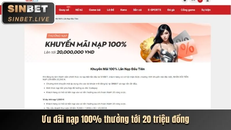 Thưởng chào mừng thành viên mới 888 Club